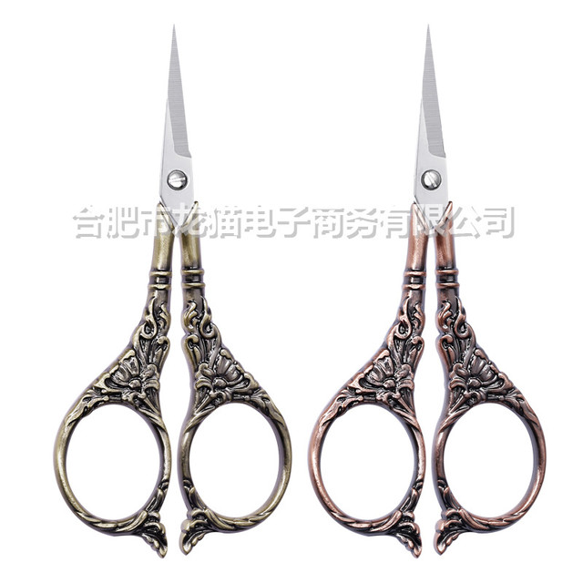 2pcs lot European retro stainless steel scissors creative fancy scissors  DIY manual cross stitch craft scissors sharp scissors - AliExpress
